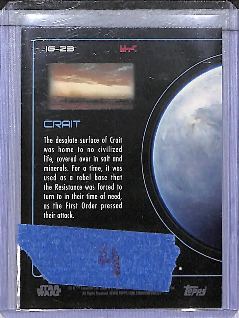 2023 Topps Star Wars Into The Galaxy #IG-23 Crait NM-MT - Star Wars Card Single