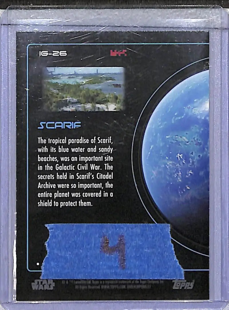 2023 Topps Star Wars Into The Galaxy #IG-26 Scarif NM-MT - Star Wars Card Single