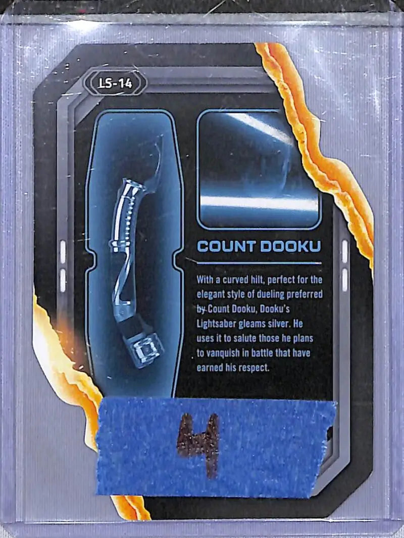 2023 Topps Star Wars Lightsaber Stylings #LS-14 Count Dooku NM-MT - Star Wars Card Single