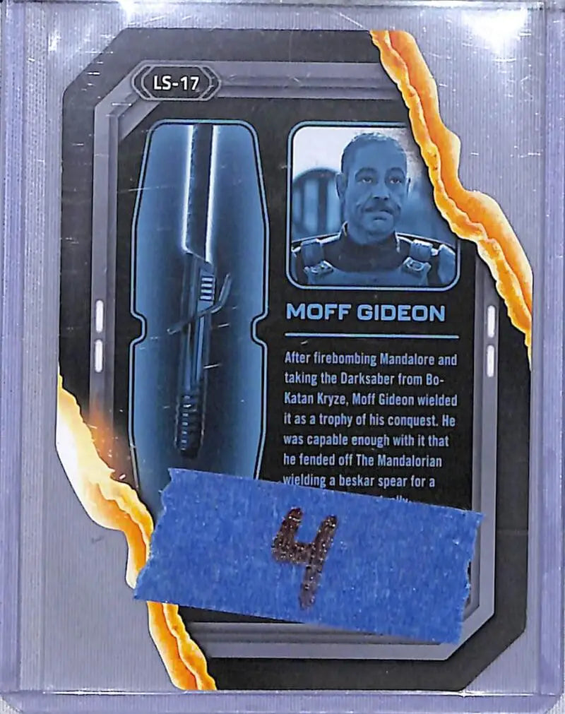 2023 Topps Star Wars Lightsaber Stylings #LS-17 Moff Gideon NM-MT - Star Wars Card Single