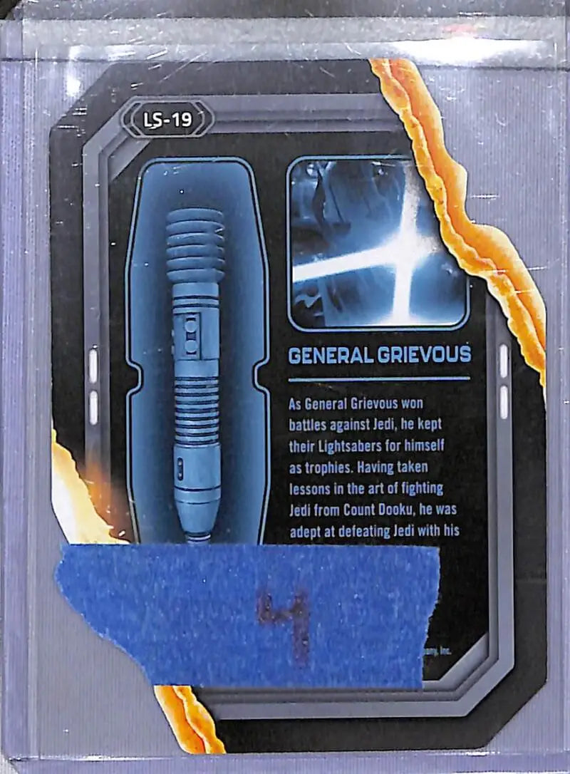 2023 Topps Star Wars Lightsaber Stylings #LS-19 General Grievous NM-MT