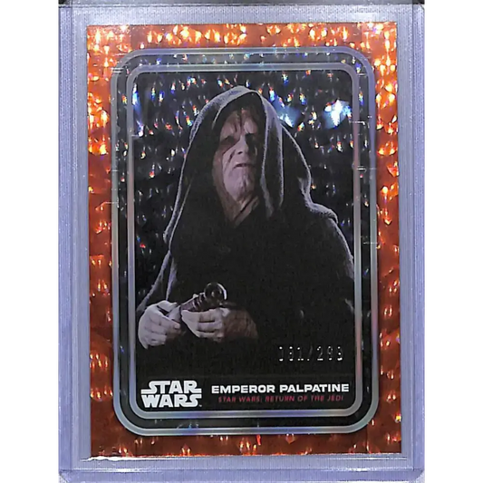 2023 Topps Star Wars Orange #100 Emperor Palpatine NM-MT 081/299 - Star Wars Card Single