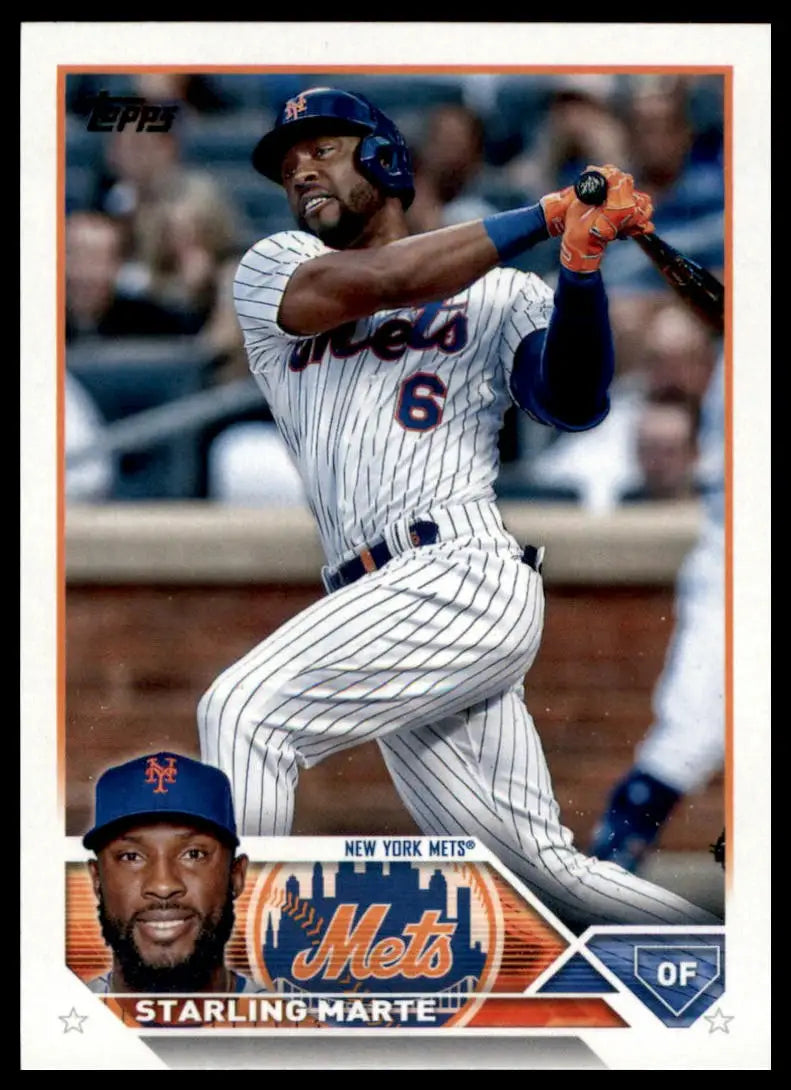 2023 Topps Starling Marte 199 New York Mets Baseball NM - Baseball Card Single
