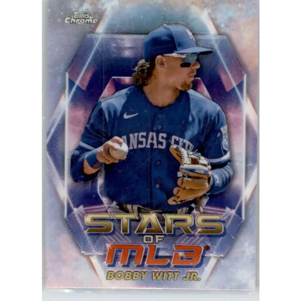 2023 Topps Stars of the MLB Chrome Refractor #SMLBC-17 Bobby Witt Jr. NM-MT Kansas City Royals Baseball Card - Baseball