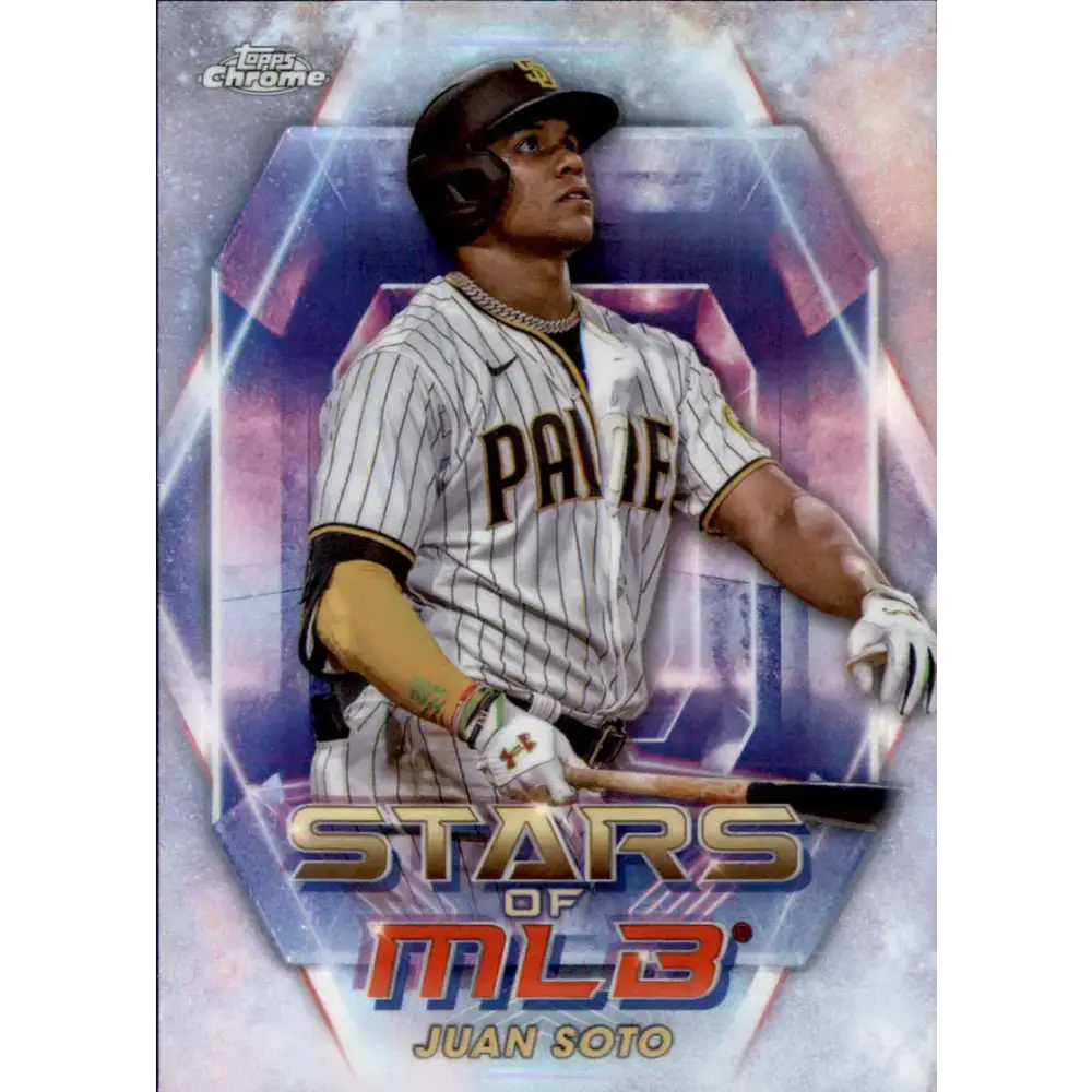 2023 Topps Stars of the MLB Chrome Refractor #SMLBC-20 Juan Soto NM-MT San Diego Padres Baseball Card - Baseball Card