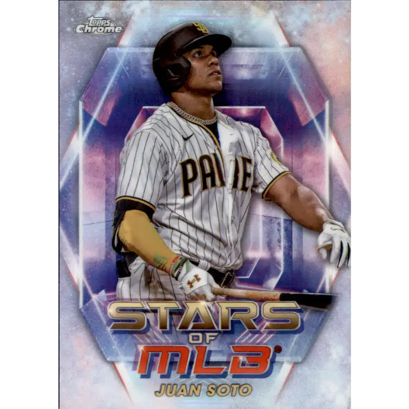 2023 Topps Stars of the MLB Chrome Refractor #SMLBC-20 Juan Soto NM-MT San Diego Padres Baseball Card - Baseball Card