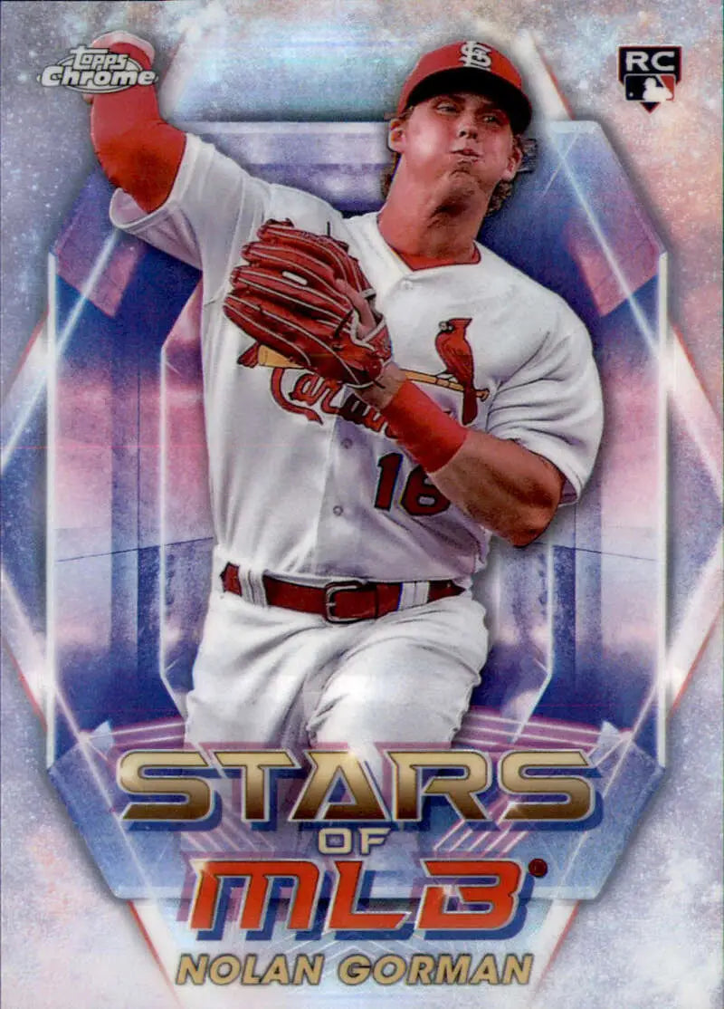 2023 Topps Stars of the MLB Chrome Refractor #SMLBC-23 Nolan Gorman NM- ID:81936 - Baseball Card Single
