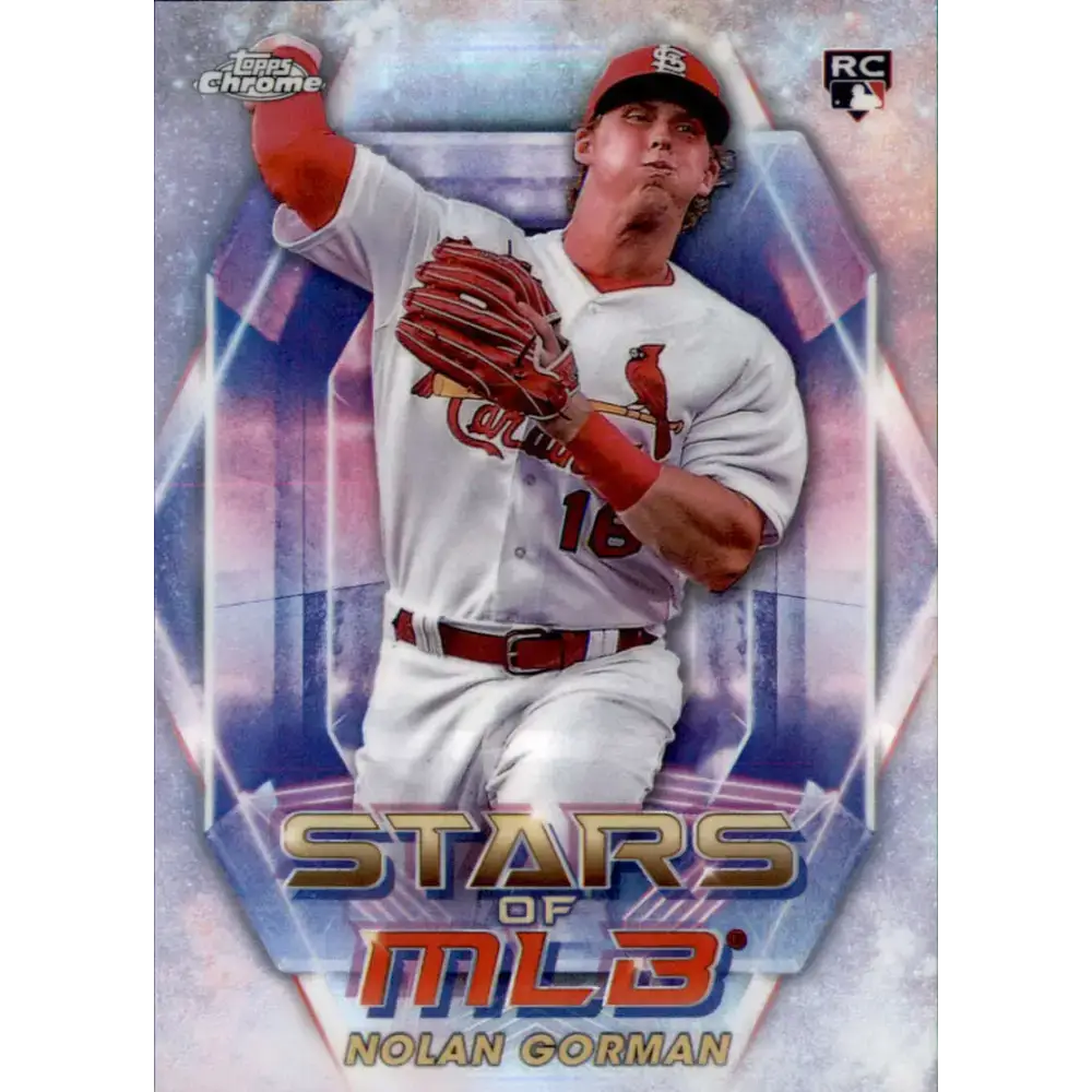2023 Topps Stars of the MLB Chrome Refractor #SMLBC-23 Nolan Gorman NM-MT St. Louis Cardinals Baseball Card - Baseball
