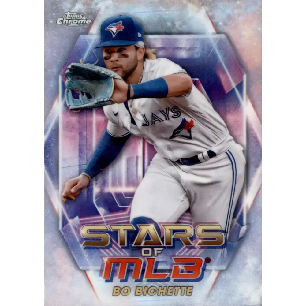 2023 Topps Stars of the MLB Chrome Refractor #SMLBC-25 Bo Bichette NM-MT Toronto Blue Jays Baseball Card - Baseball