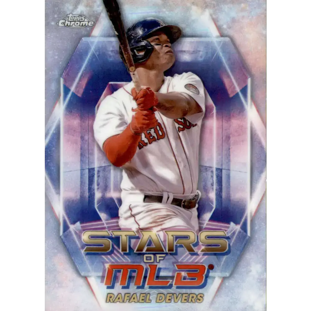 2023 Topps Stars of the MLB Chrome Refractor #SMLBC-4 Rafael Devers NM-MT Boston Red Sox Baseball Card - Baseball Card