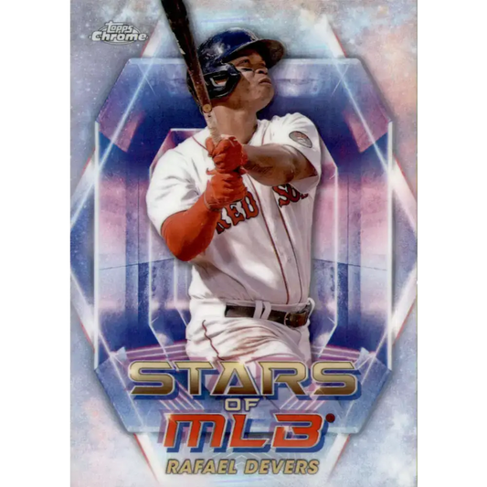 2023 Topps Stars of the MLB Chrome Refractor #SMLBC-4 Rafael Devers NM-MT Boston Red Sox Baseball Card - Baseball Card