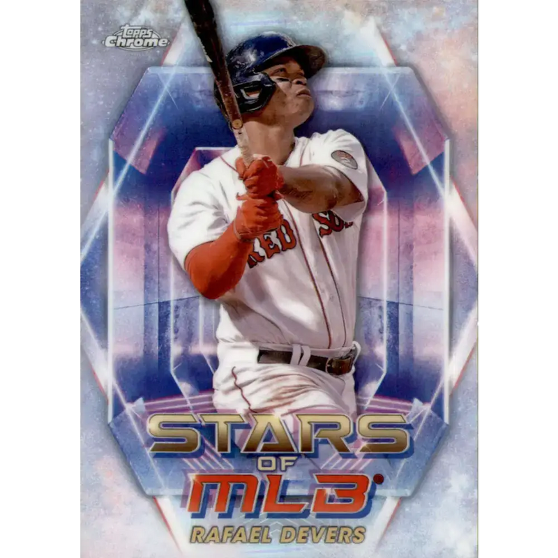 2023 Topps Stars of the MLB Chrome Refractor #SMLBC-4 Rafael Devers NM-MT Boston Red Sox Baseball Card - Baseball Card