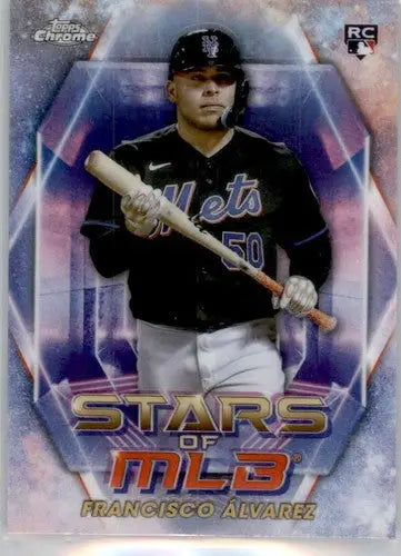 2023 Topps Stars of the MLB Chrome Refractor #SMLBC-50 Francisco Alvare ID:56437 - Baseball Card Single