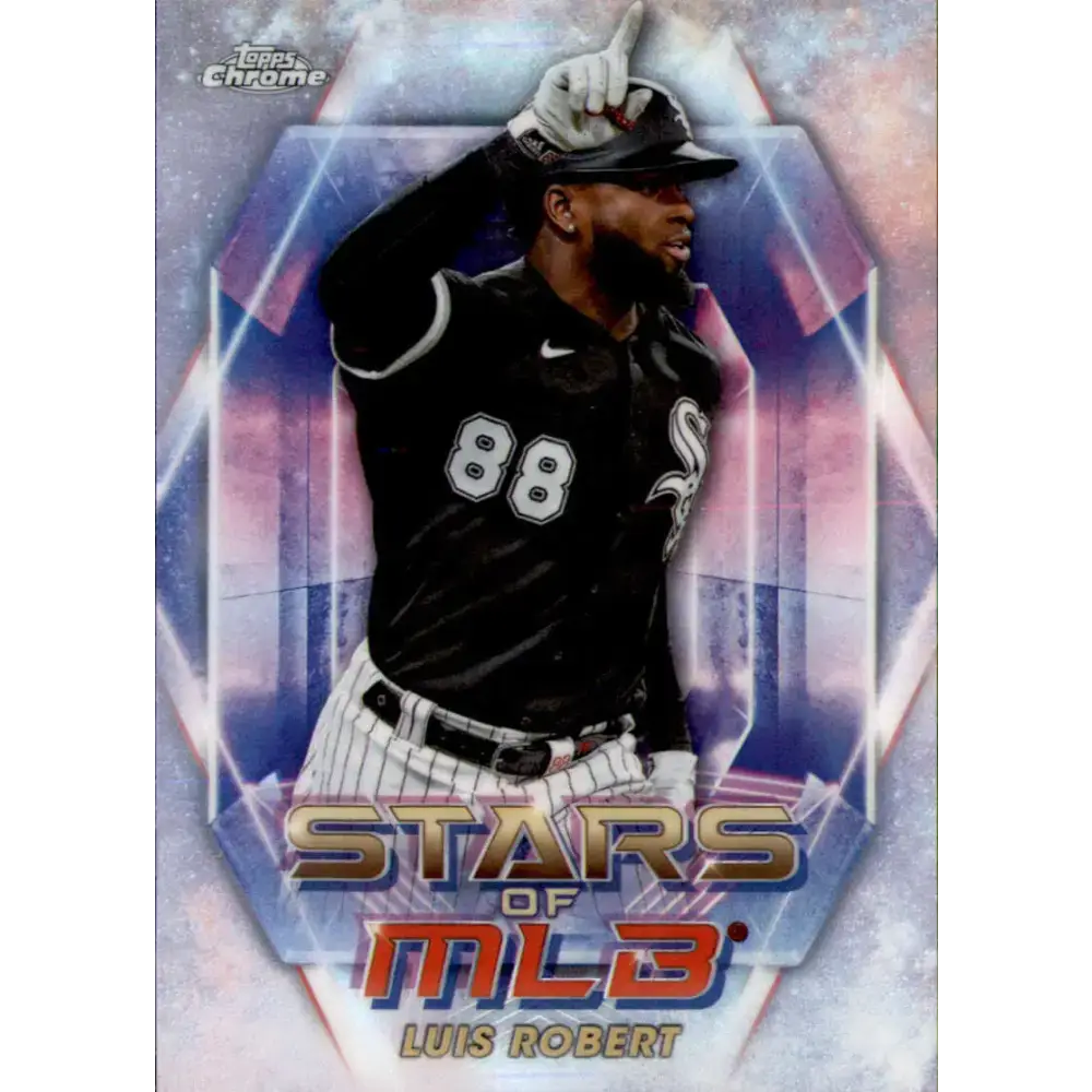 2023 Topps Stars of the MLB Chrome Refractor #SMLBC-6 Luis Robert NM-MT Chicago White Sox Baseball Card - Baseball Card