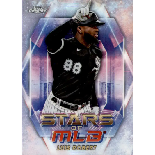 2023 Topps Stars of the MLB Chrome Refractor #SMLBC-6 Luis Robert NM-MT Chicago White Sox Baseball Card - Baseball Card