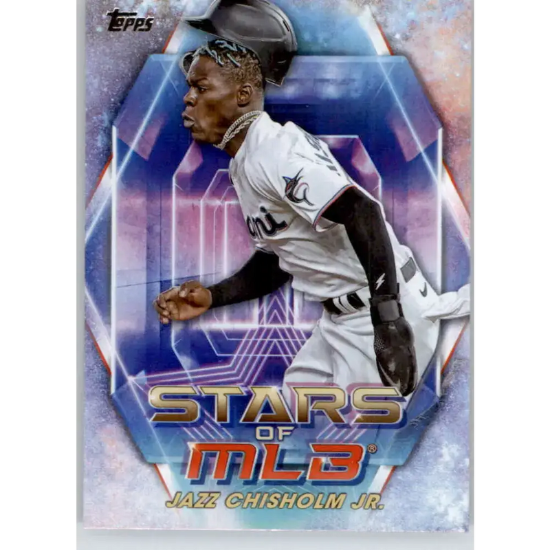 2023 Topps Stars of the MLB #SMLB-10 Jazz Chisholm Jr. NM-MT Miami Marlins Baseball Card - Baseball Card Single