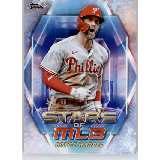 2023 Topps Stars of the MLB #SMLB-14 Bryce Harper NM-MT Philadelphia Phillies Baseball Card - Baseball Card Single
