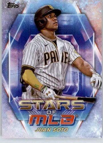 Juan Soto baseball card from 2023 Topps Stars of the MLB with original gloss