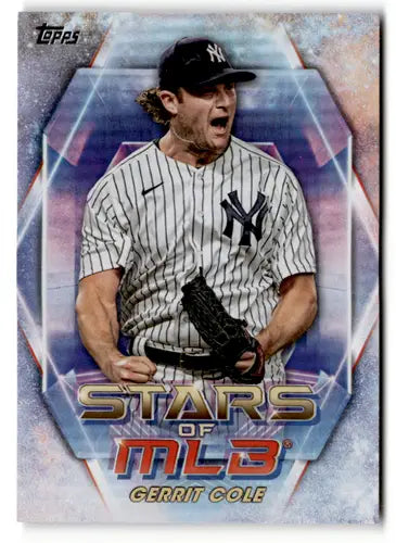 Gerrit Cole baseball card from 2023 Topps Stars of the MLB with original gloss