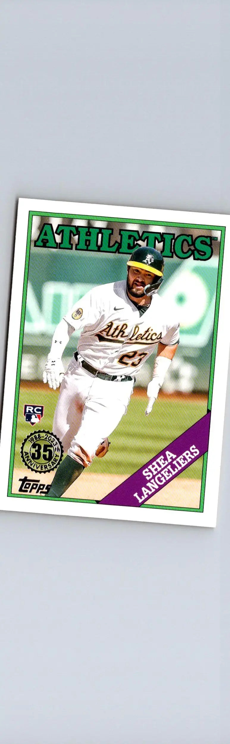 Shea Langeliers 35th Anniversary baseball card from 2023 Topps Series One