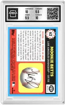 Graded 1988 Topps UK Mini Mookie Betts baseball card from 2023 Topps TBT Mookie Arena Club