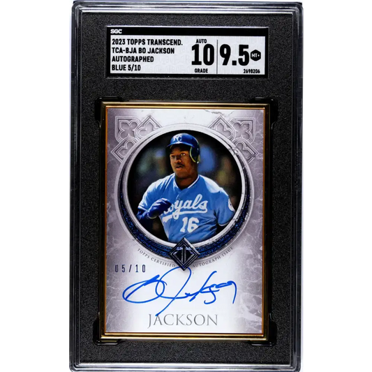 2023 Topps Transcendent #TCABJA Bo Jackson SGC 9.5 MINT+ Auto 5/10 Kansas City Royals - Baseball Card Single