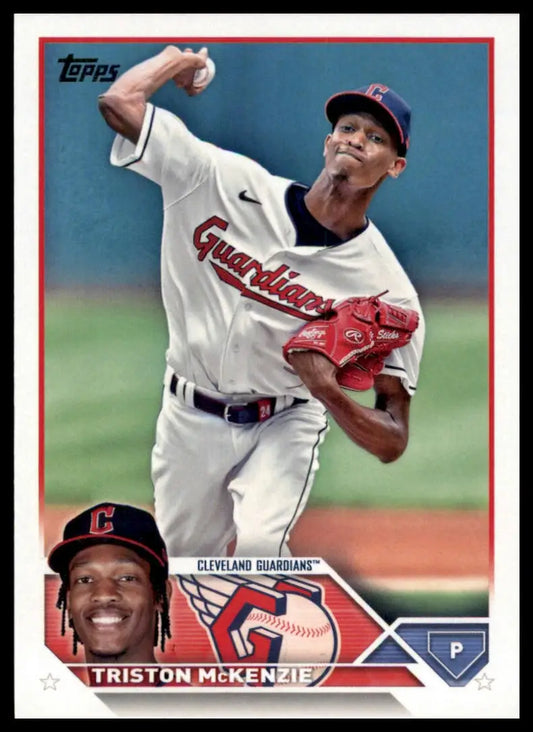 2023 Topps Triston McKenzie 65 Cleveland Guardians Baseball NM - Baseball Card Single
