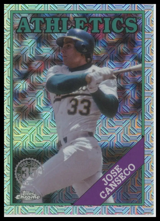 2023 Topps Update - 1988 35th Anniversary Chrome Jose Canseco T88CU-2 NM - Baseball Card Single