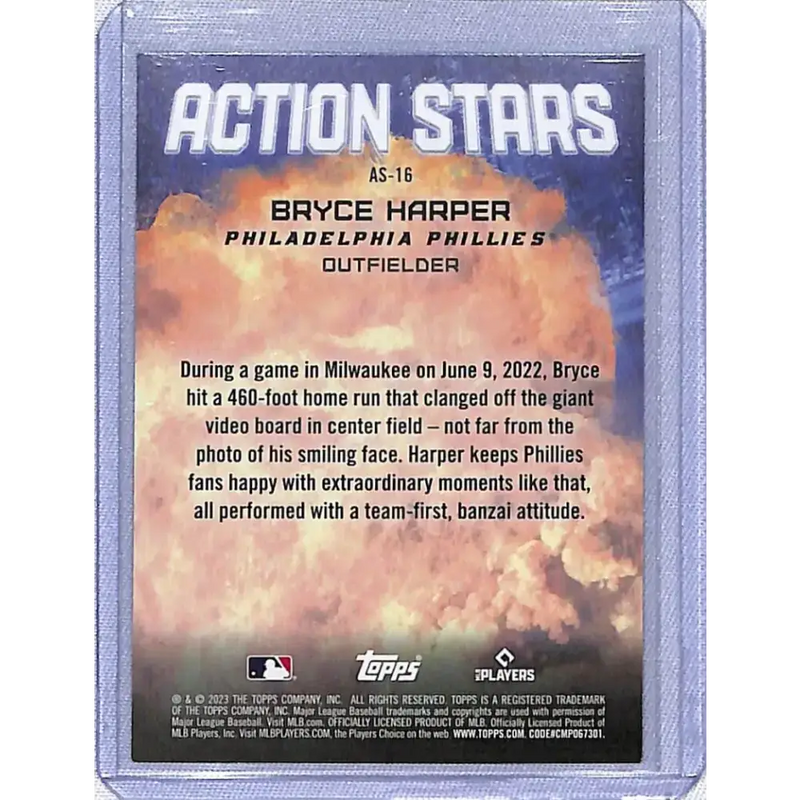 2023 Topps Update #AS-16 Bryce Harper NM-MT Philadelphia Phillies - Baseball Card Single