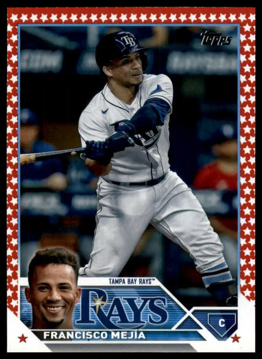 2023 Topps Update - Independence Day Francisco Mejía US61 /76 Tampa Bay Rays NM - Baseball Card Single