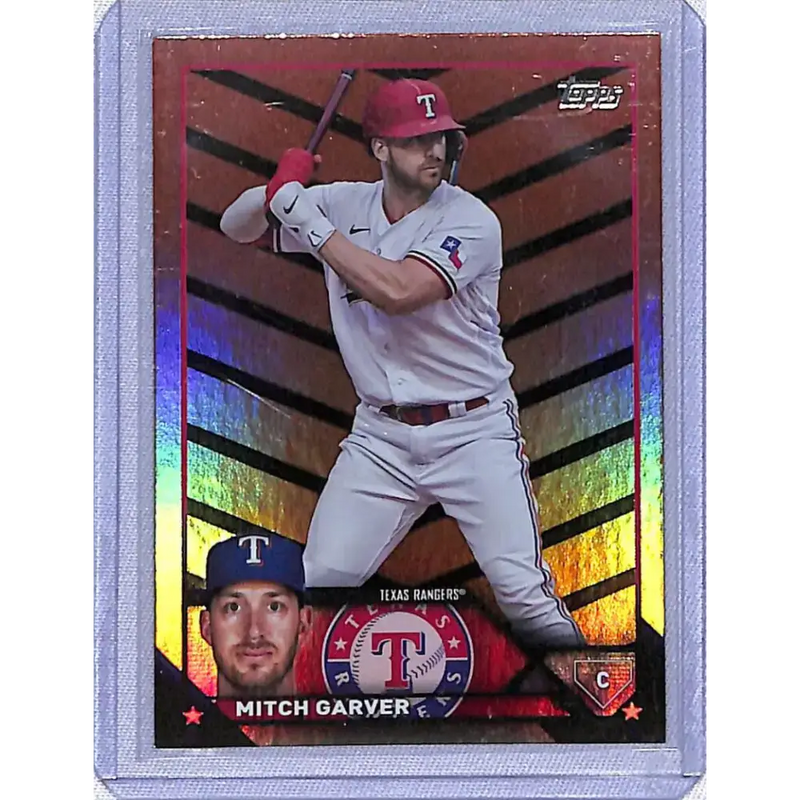 2023 Topps Update Orange & Black #US177 Mitch Garver NM-MT Texas Rangers - Baseball Card Single