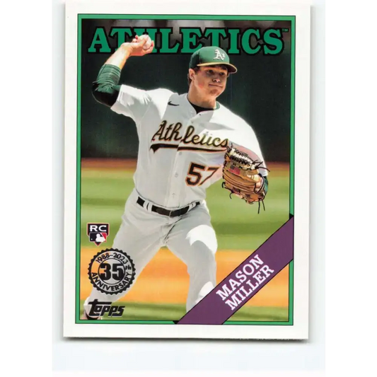 2023 Topps Update Series 1988 Baseball #88US-11 Mason Miller NM-MT Oakland Athletics Baseball Card - Baseball Card