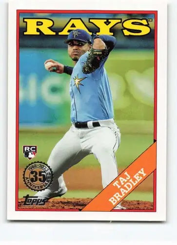 Original gloss Taj Bradley baseball card from 2023 Topps Update Series topper update
