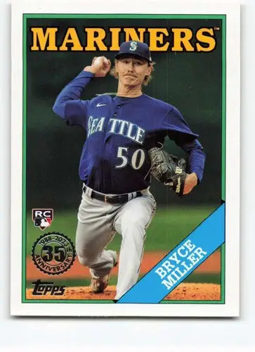 Bryce Miller baseball card from 2023 Topps Update Series with original gloss