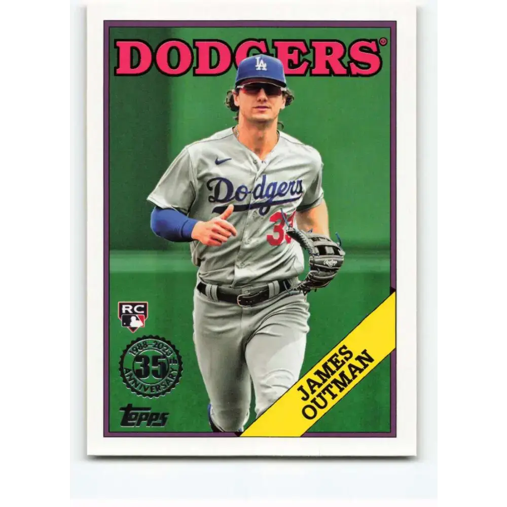 2023 Topps Update Series 1988 Baseball #88US-5 James Outman NM-MT Los Angeles Dodgers Baseball Card - Baseball Card