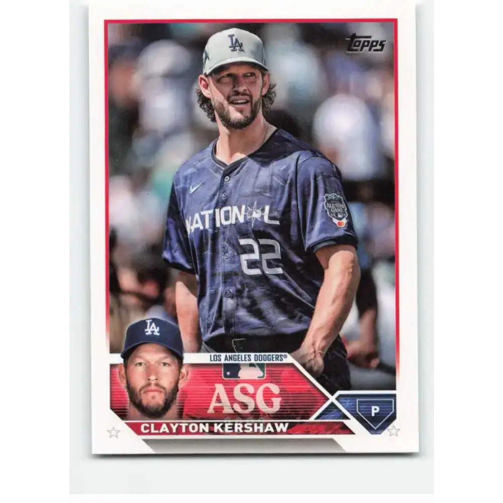 2023 Topps Update Series All-Star Game #ASG-46 Clayton Kershaw NM-MT Los Angeles Dodgers Baseball Card - Baseball Card