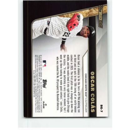 2023 Topps Update Series Black Gold #BG-7 Oscar Colas NM-MT Chicago White Sox Baseball Card - Baseball Card