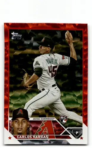 2023 Topps Update Series Orange Foil #US67 Carlos Vargas NM Near Mint R ID:64485 - Baseball Card Single