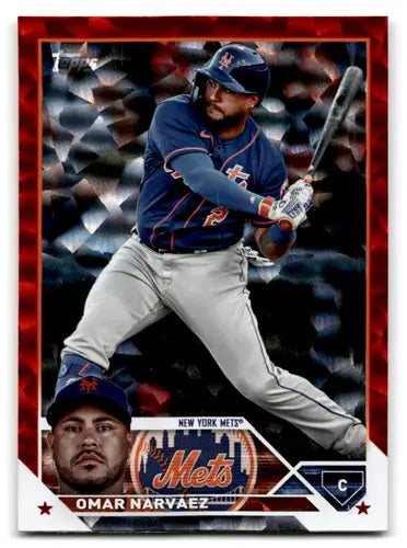 2023 Topps Update Series Red Foil #US152 Omar Narvaez NM Near Mint /199 ID:65598 - Baseball Card Single