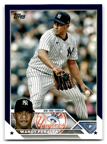 2023 Topps Update Series Royal Blue Wandy Peralta baseball card NM Near Mint