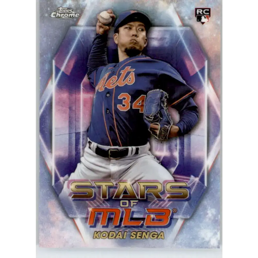 2023 Topps Update Series Stars of MLB Chrome Refractor #SMLBC-62 Kodai Senga NM-MT New York Mets Baseball Card