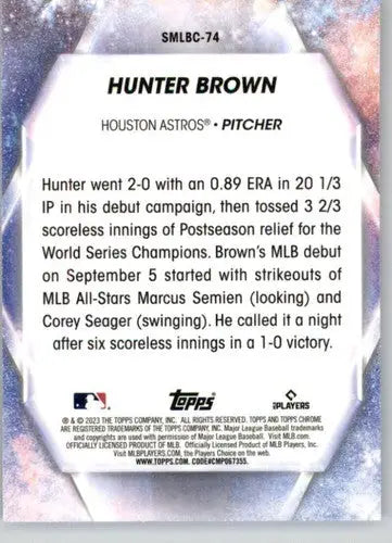 2023 Topps Update Series Stars of MLB Chrome Refractor #SMLBC-74 Hunter ID:67626 - Baseball Card Single