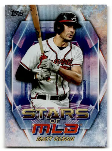 2023 Topps Update Series Matt Olson baseball card with original gloss and Braves ID