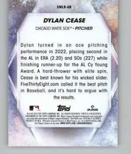2023 Topps Update Series Stars of MLB #SMLB-68 Dylan Cease NM-MT White ID:67618 - Baseball Card Single