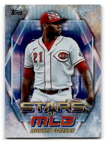 2023 Topps Update Series Hunter Greene baseball card featured in Topps Update series set