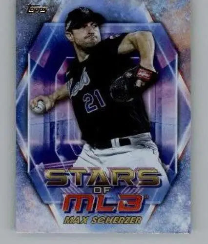2023 Topps Update Series Max Scherzer baseball card with original gloss in Mets team
