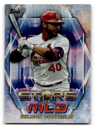 Willson Contreras baseball card from 2023 Topps Update Series with original gloss