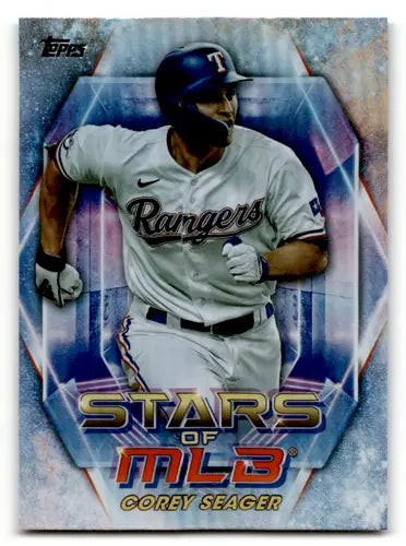 2023 Topps Update Corey Seager baseball card with original gloss in Stars of MLB series