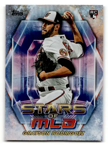Grayson Rodriguez baseball card from 2023 Topps Update Series Stars of MLB
