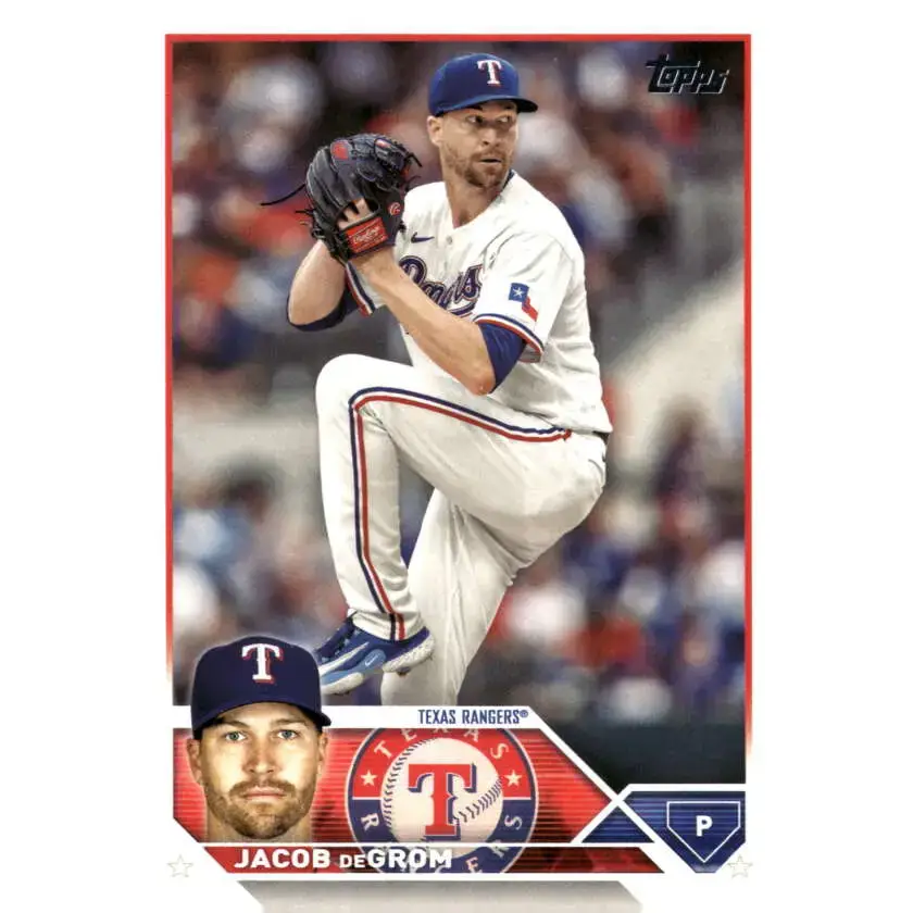 2023 Topps Update Series #US100 Jacob deGrom NM-MT Texas Rangers Baseball Card